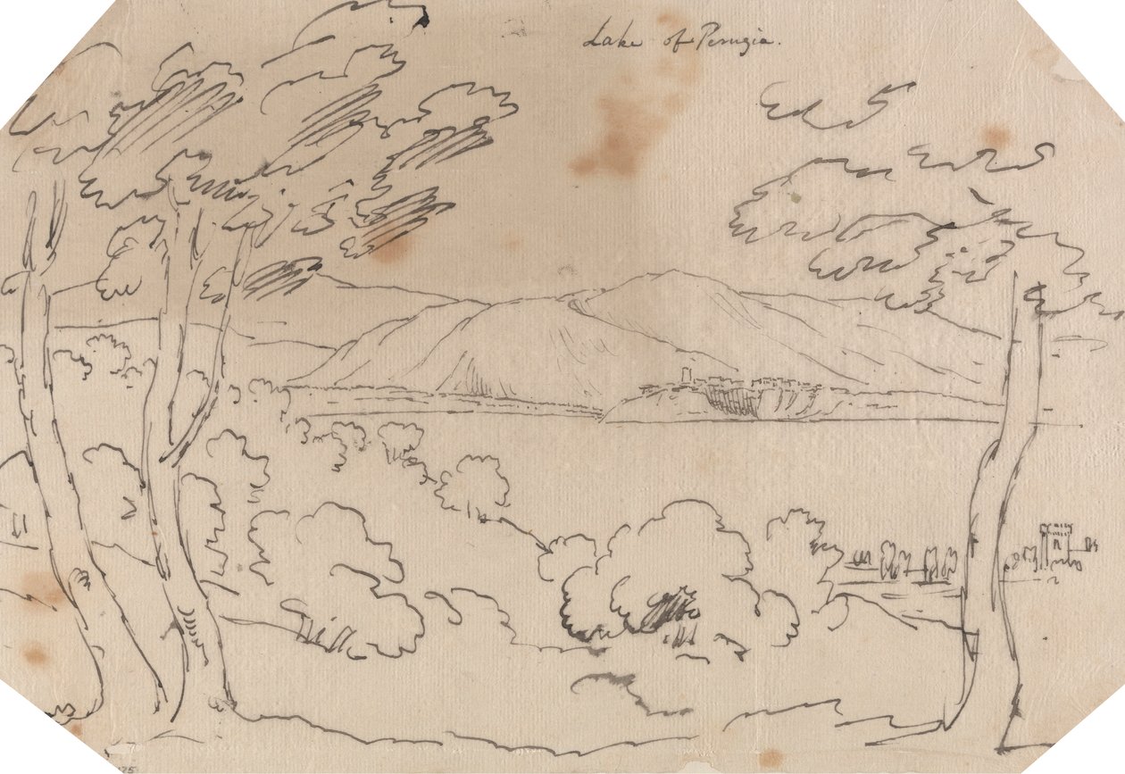 Lake of Perugia by John Robert Cozens