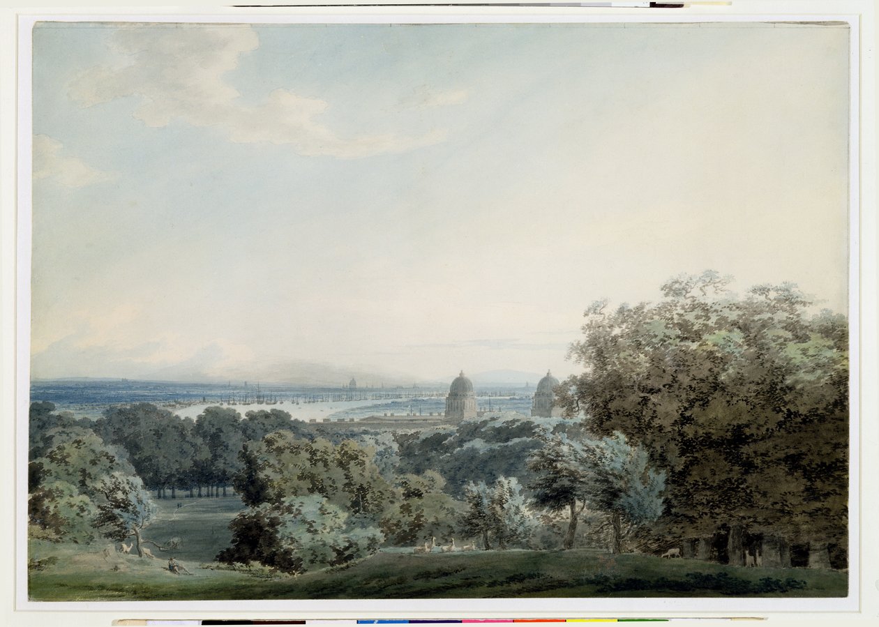 London from Greenwich Hill by John Robert Cozens