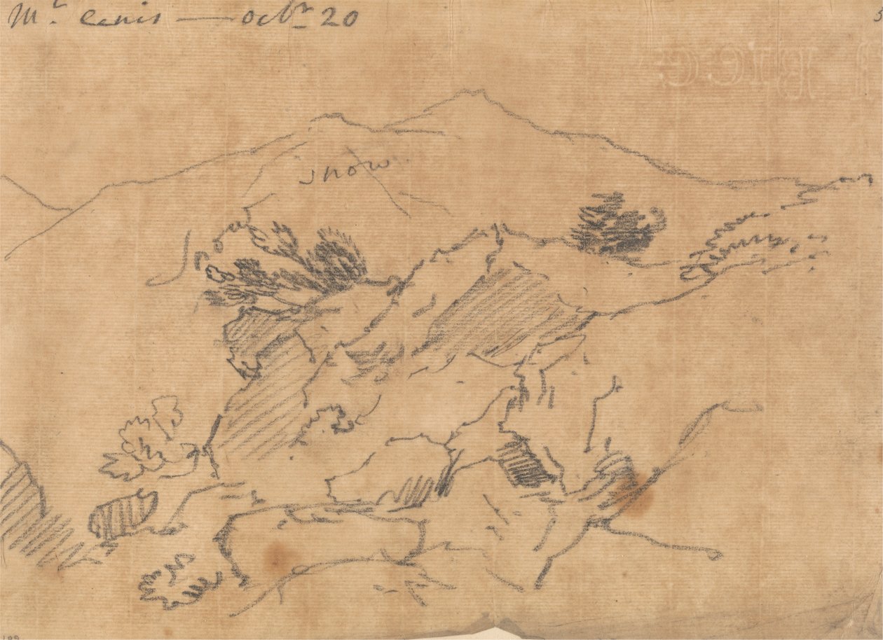 Mont Cenis, October 20 by John Robert Cozens