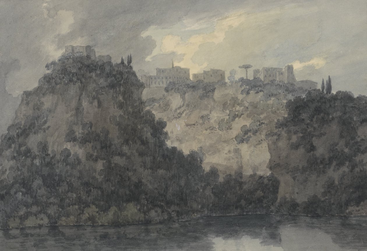 On the Lake of Nemi, c.1780-83 by John Robert Cozens