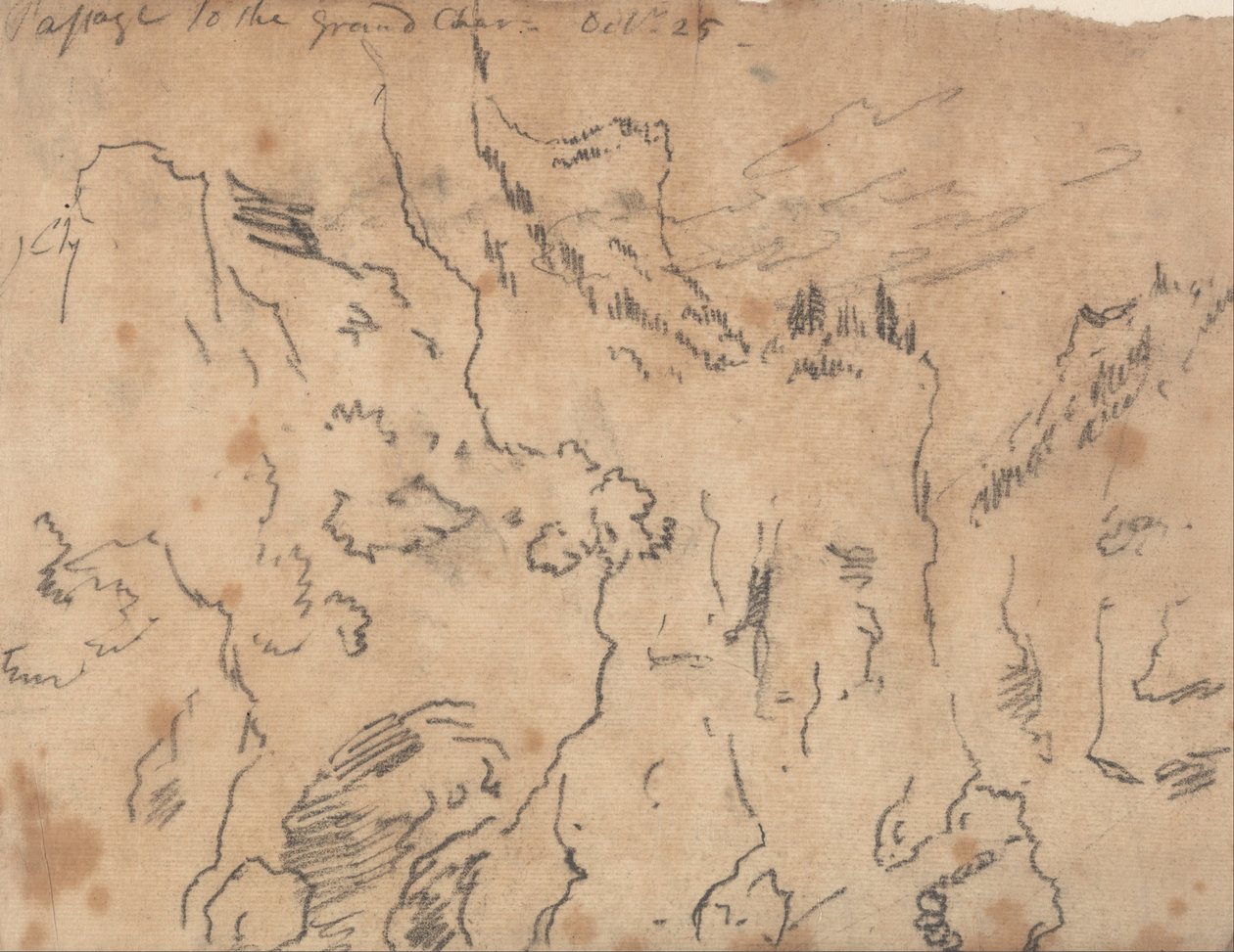 Passage to the Grand Chartreuse, October 25 by John Robert Cozens