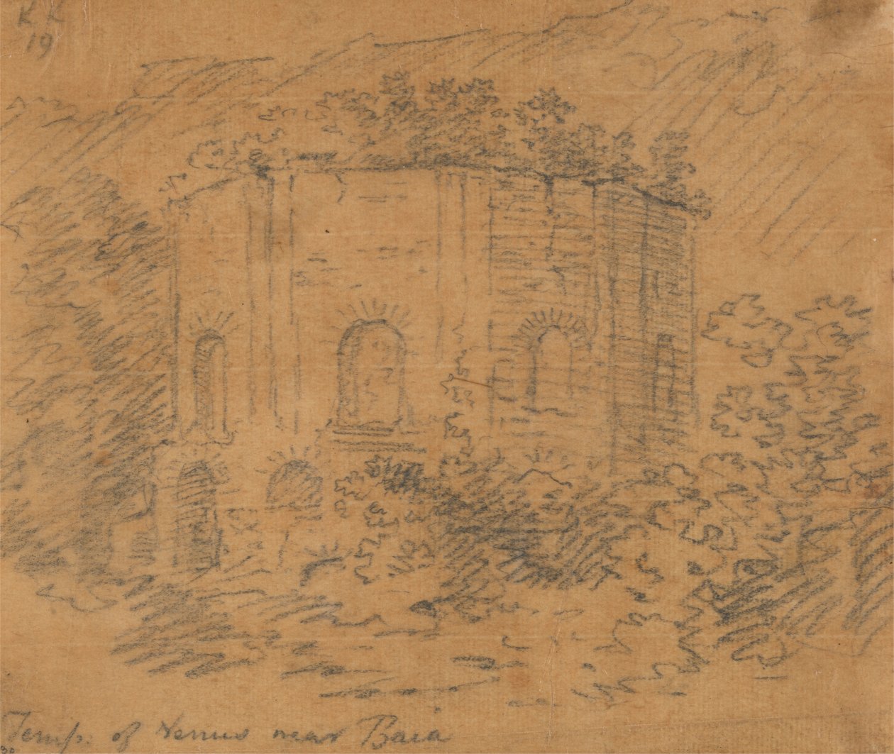 Temple of Venus Near Baia by John Robert Cozens