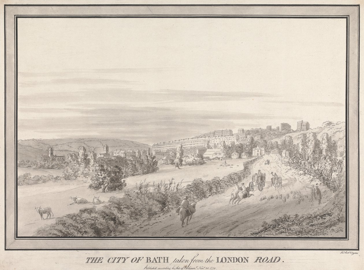 The City of Bath taken from the London Road by John Robert Cozens