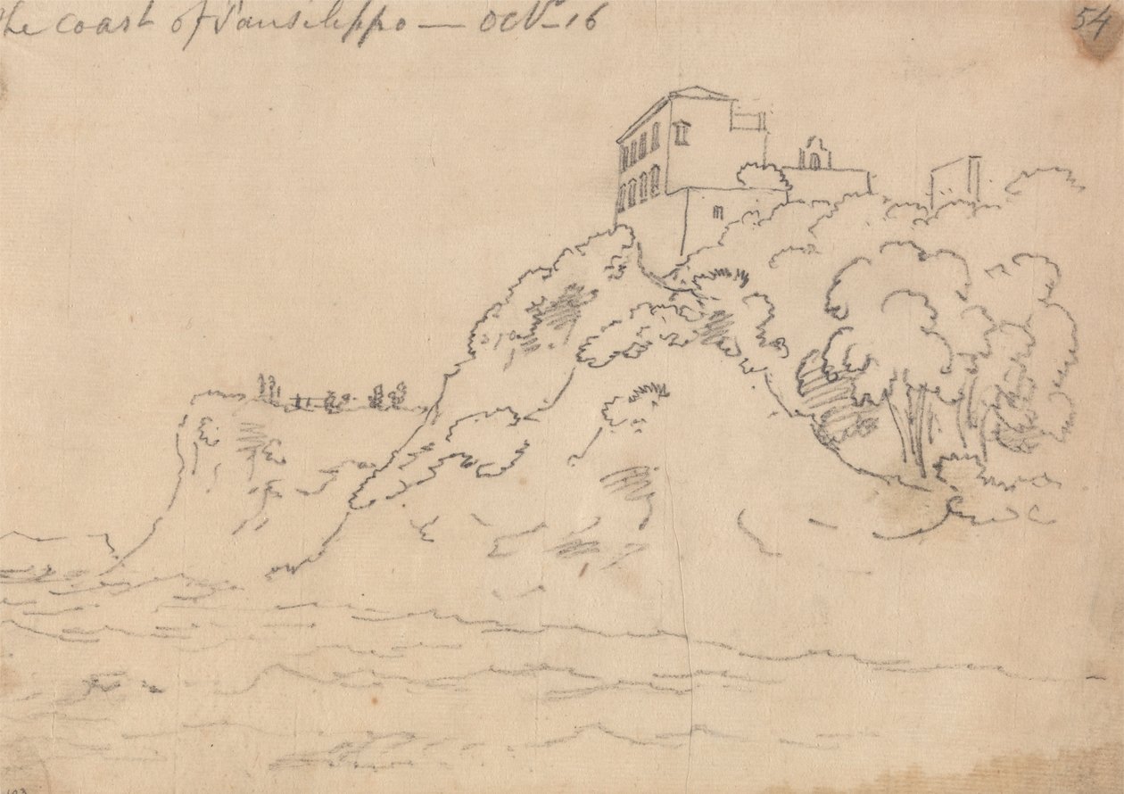 The Coast of Posillipo, October 16 by John Robert Cozens