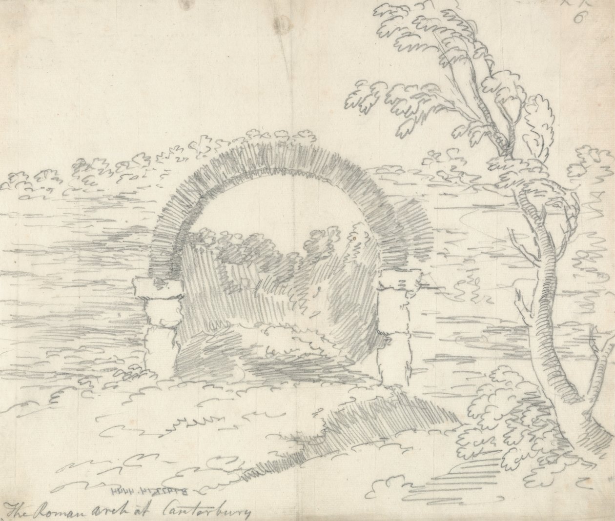 The Roman Arch at Canterbury by John Robert Cozens