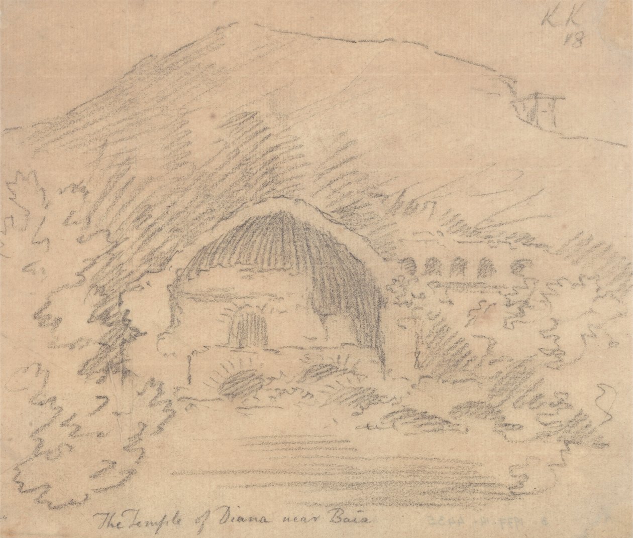 The Temple of Diana near Baia by John Robert Cozens