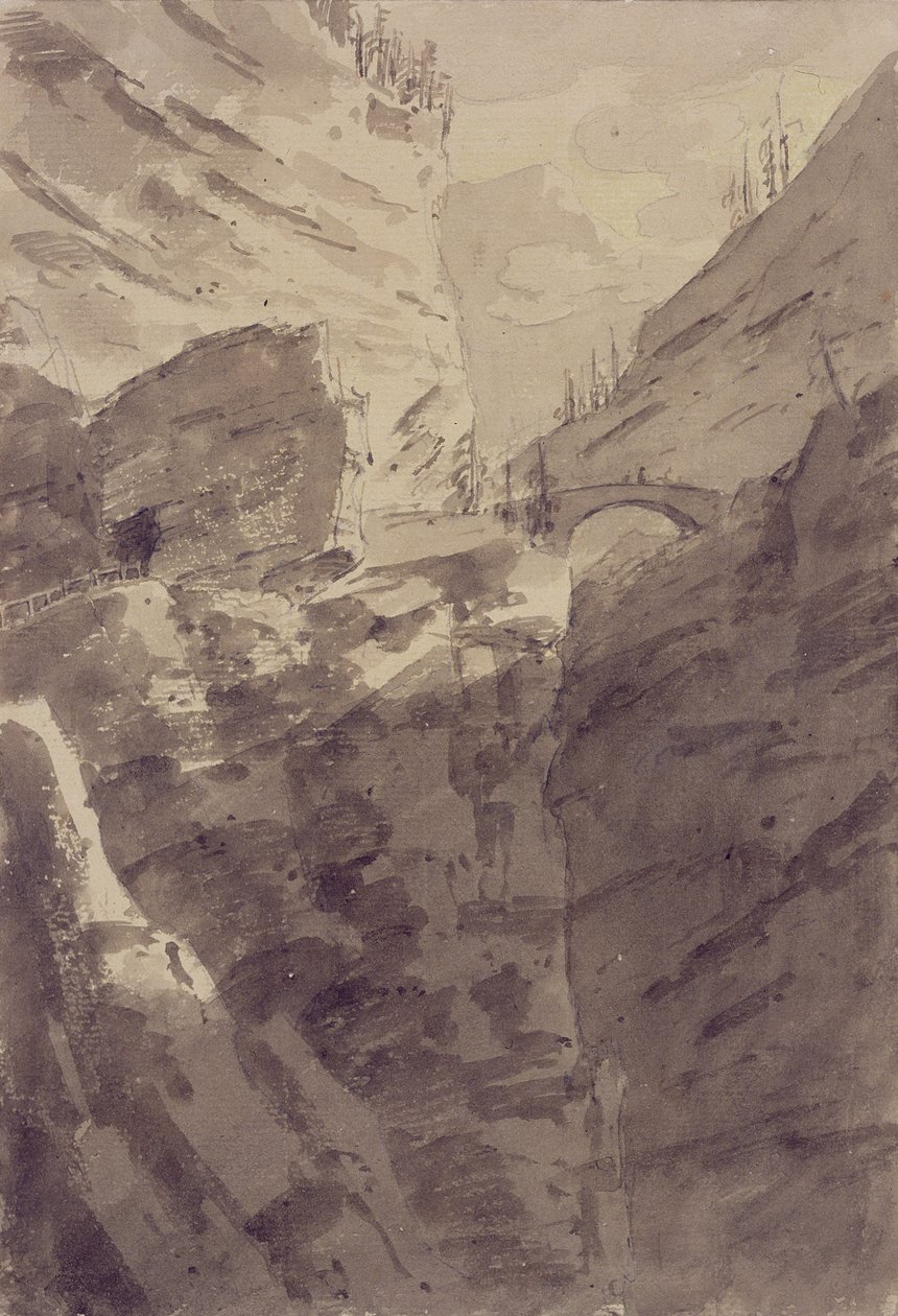 Via Mala in the Grisons by John Robert Cozens