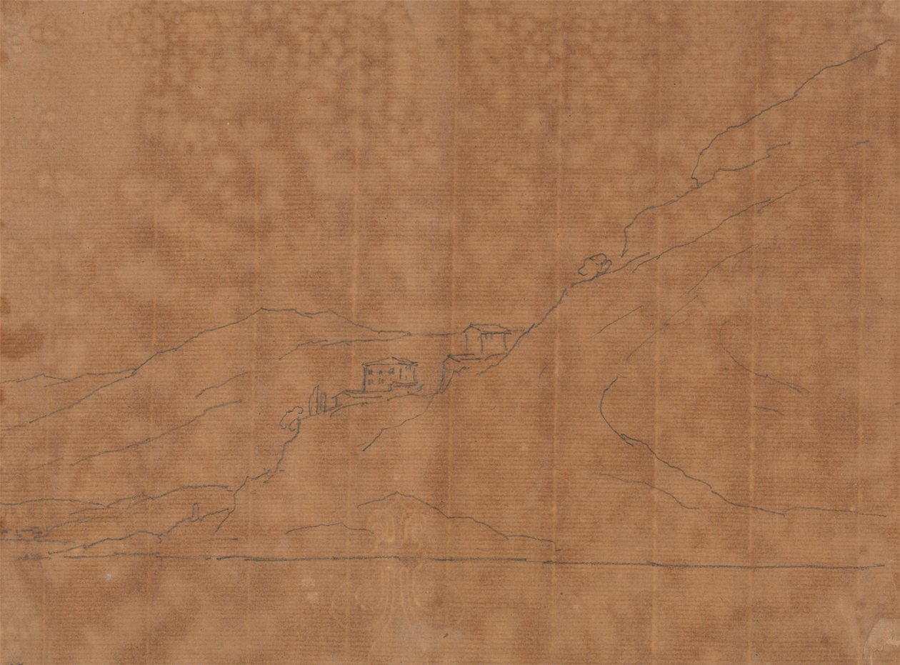 Villas on a Hillside by John Robert Cozens