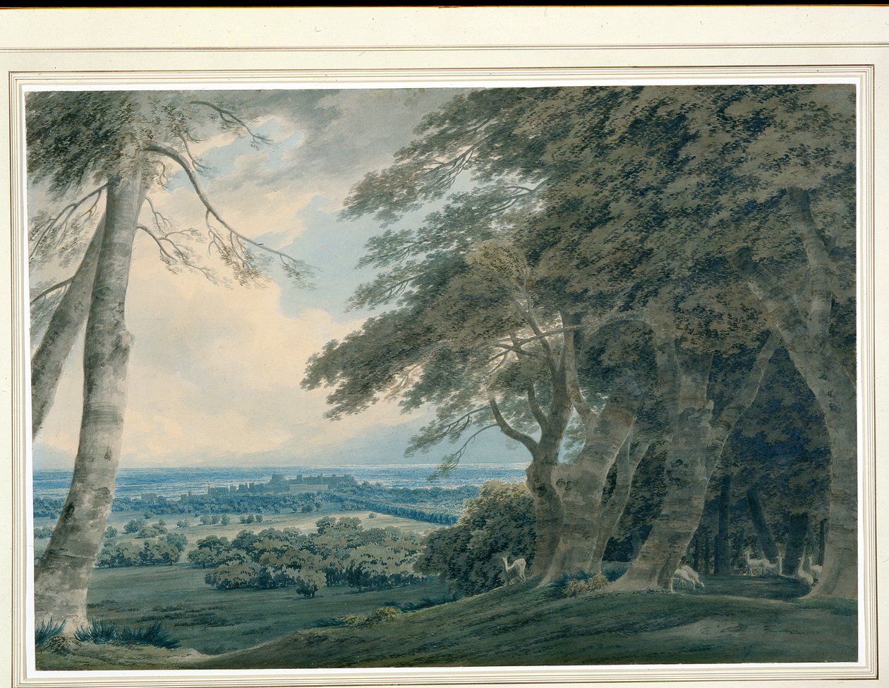 Windsor Castle from the South West, c.1787-99 by John Robert Cozens