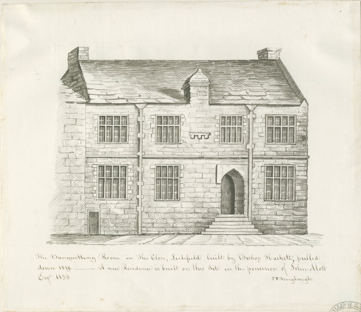 Lichfield - Banquetting Room in The Close by John Robert Fernyhough