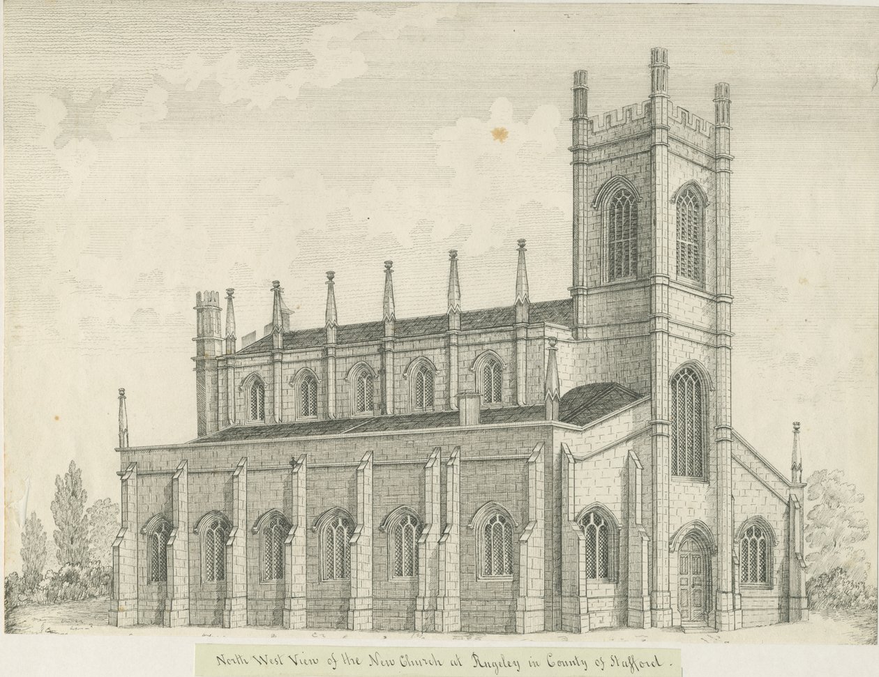 Rugeley Church by John Robert Fernyhough