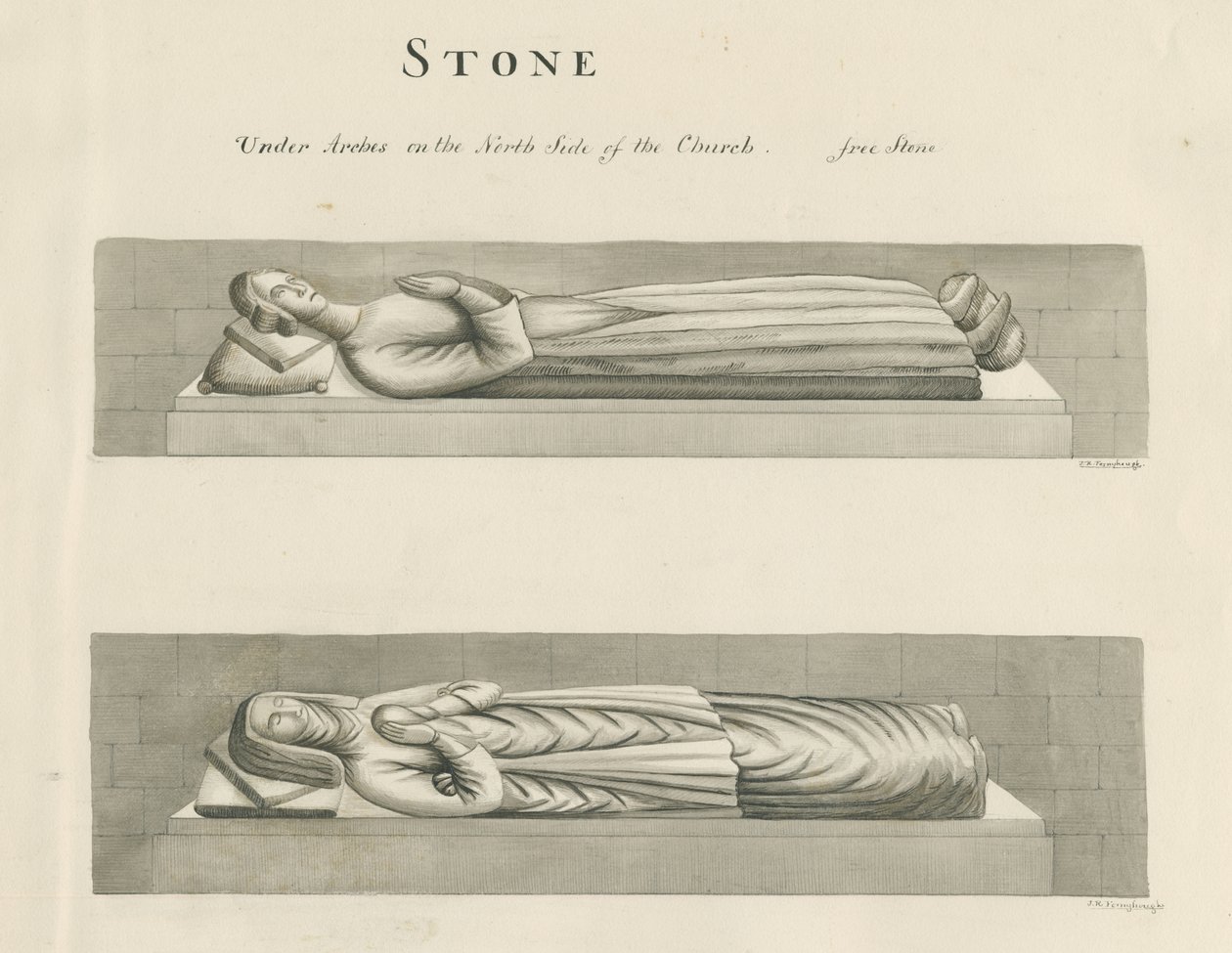 Stone Church - Tombs by John Robert Fernyhough