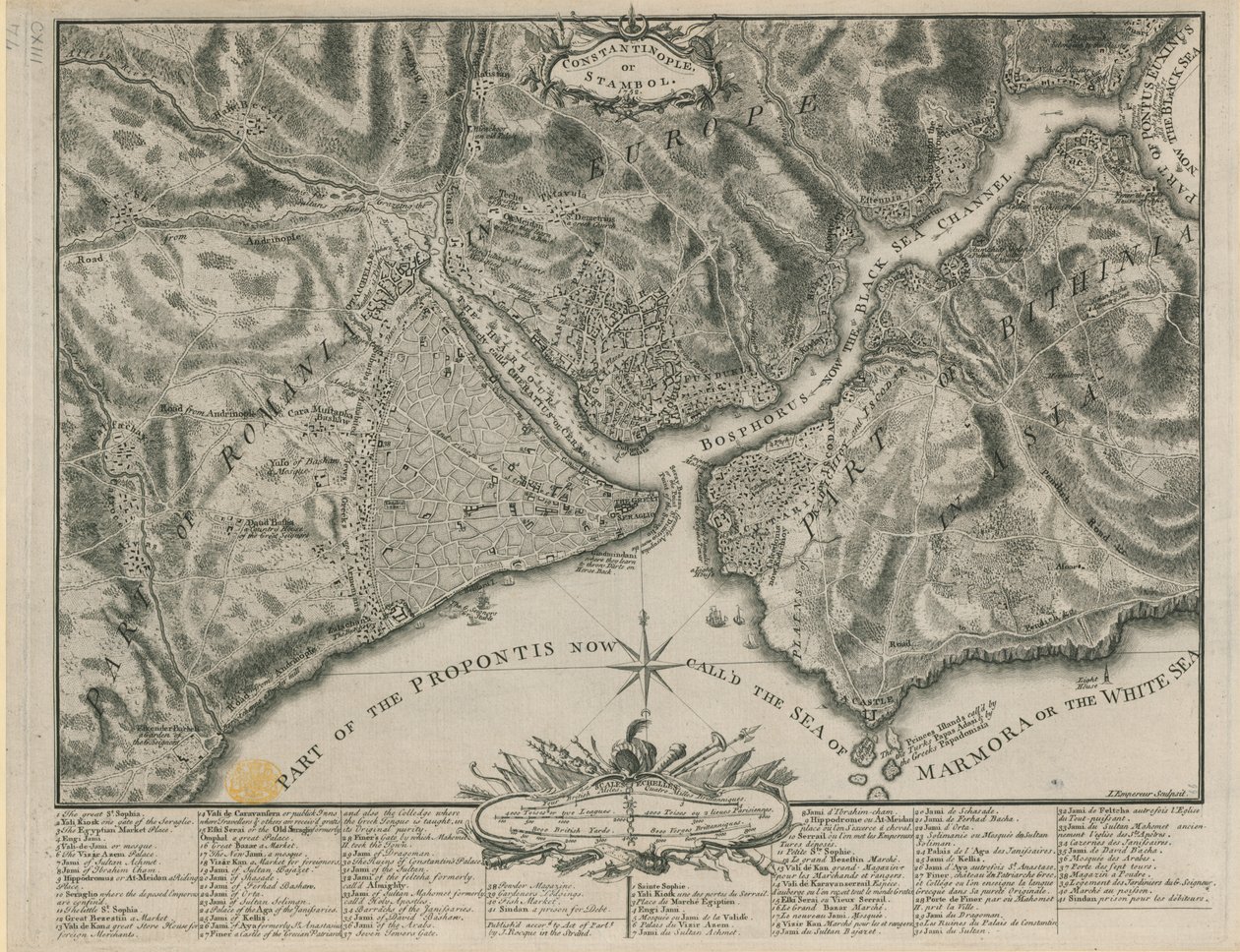 Constantinople or Stambol by John Rocque