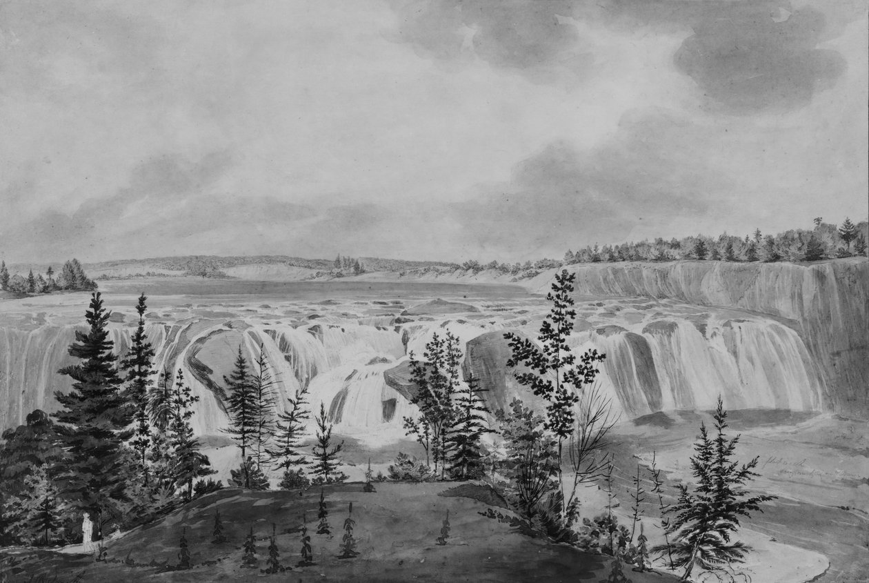 Cohoes Falls on Mohawk River, New York by John Rubens Smith