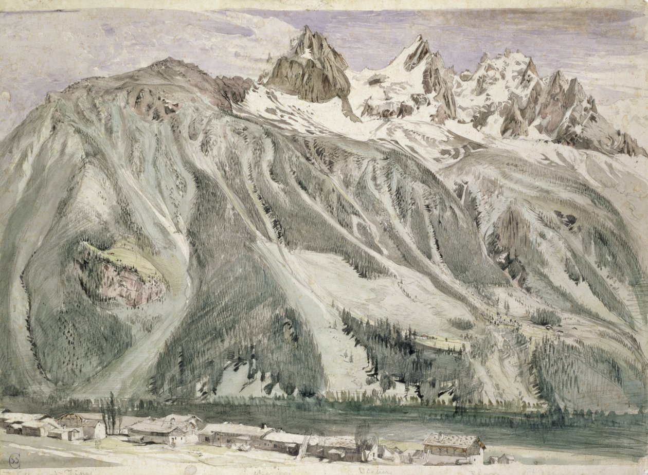 Aiguilles of Chamonix, 1849 by John Ruskin