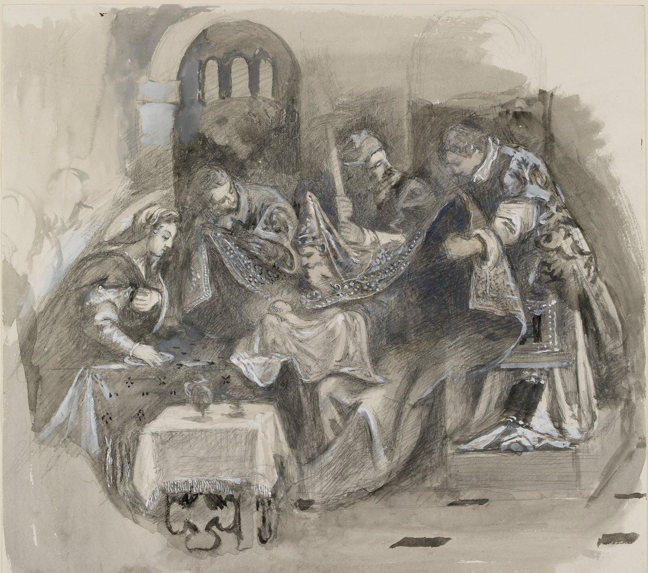 Drawing of Tintoretto