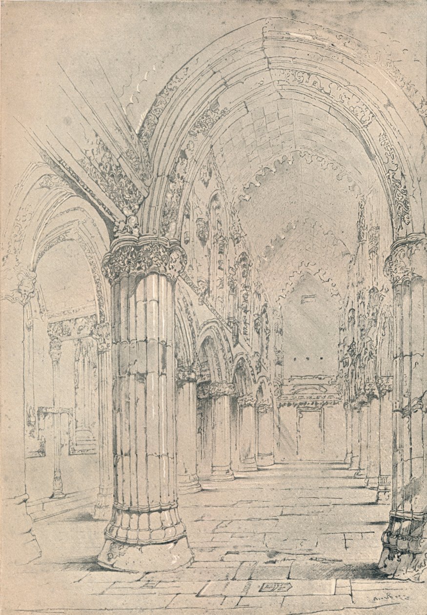 Roslin Chapel, 1838 by John Ruskin
