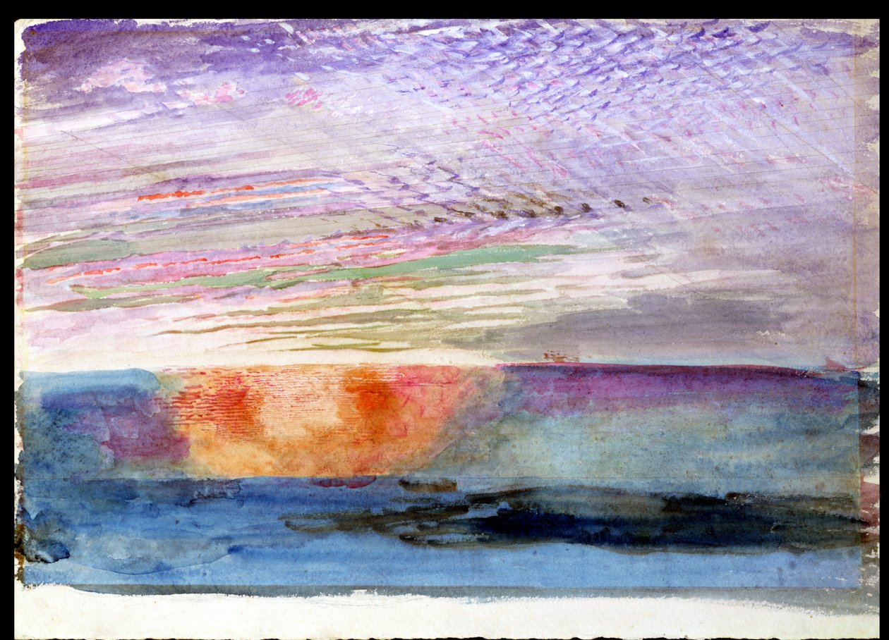 Sunset at Herne Hill through the Smoke of London by John Ruskin