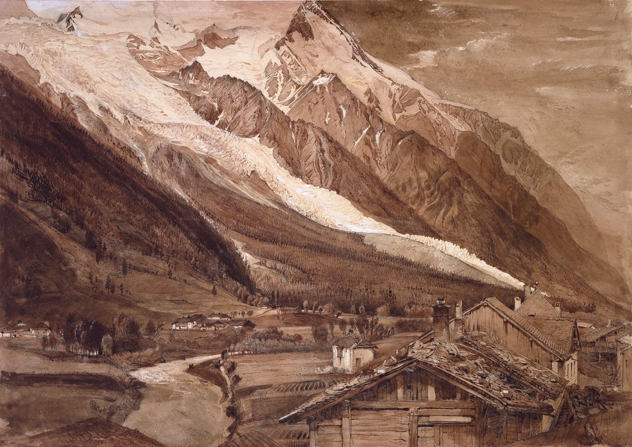 The Glacier des Bossons, Chamonix by John Ruskin