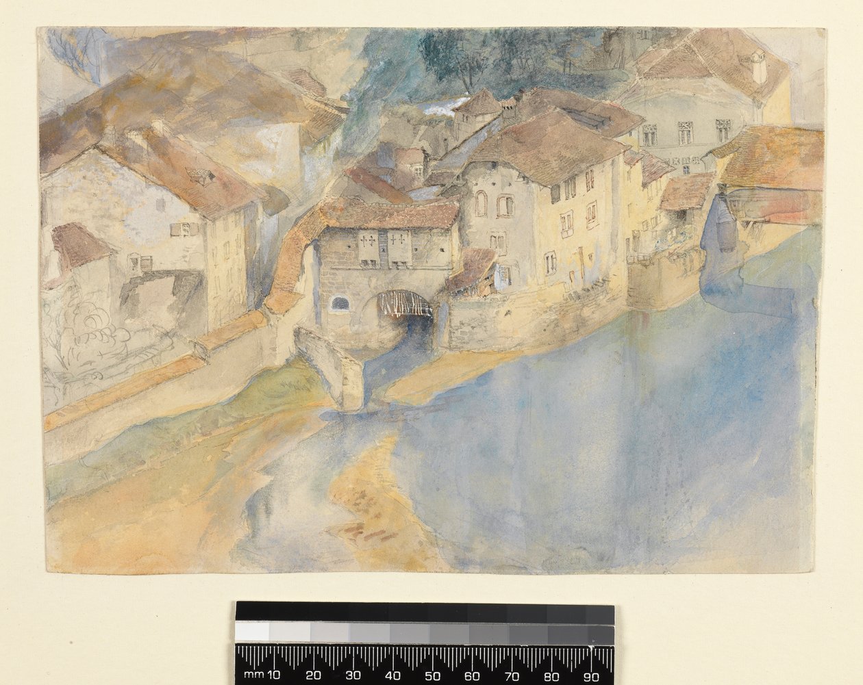 View of Fribourg, Switzerland, c.1854 by John Ruskin