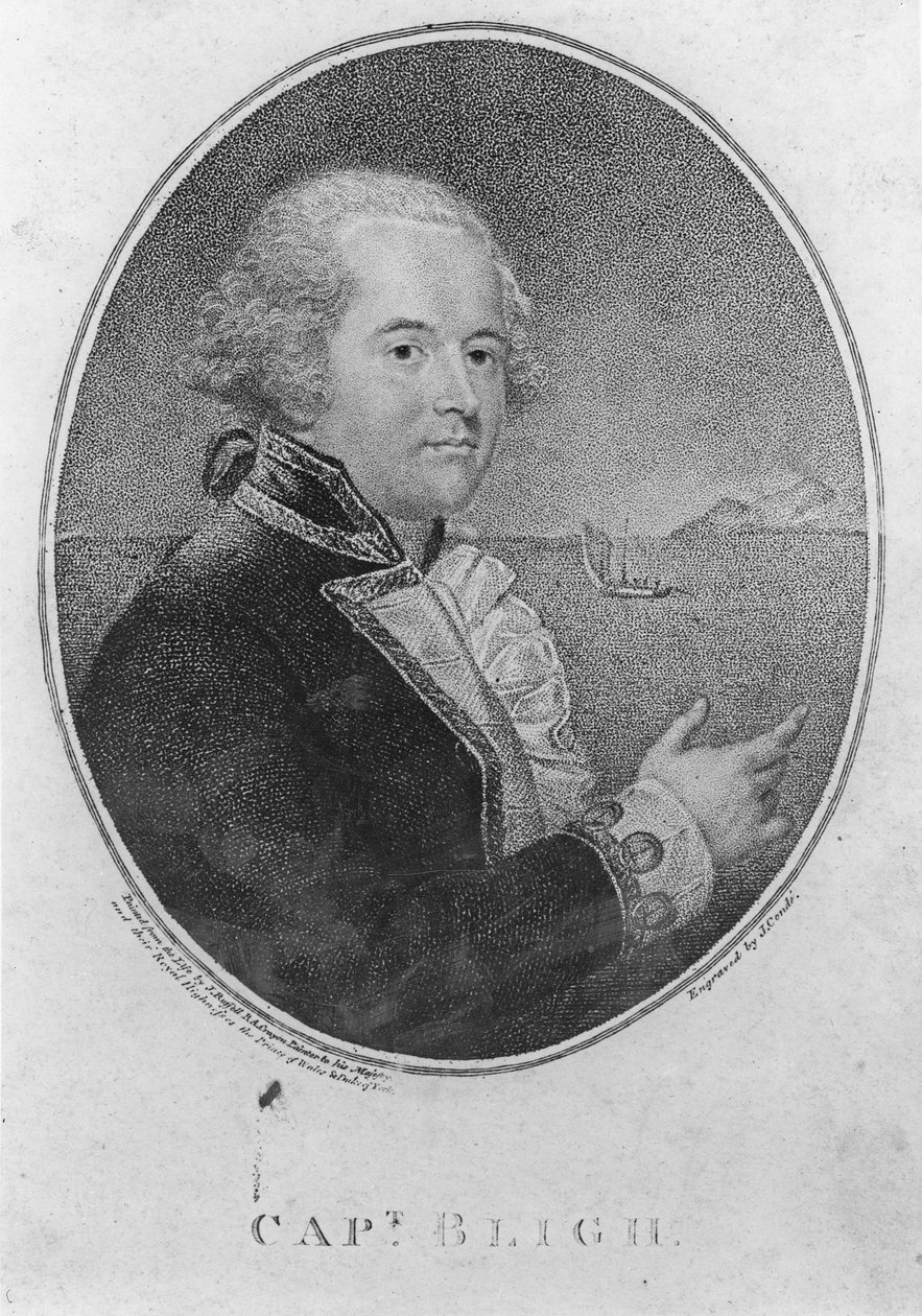 Captain William Bligh, engraved by John Conde by John Russell
