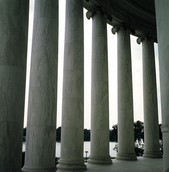 Detail of the Colonnade, Built 1938-43 by John Russell Pope