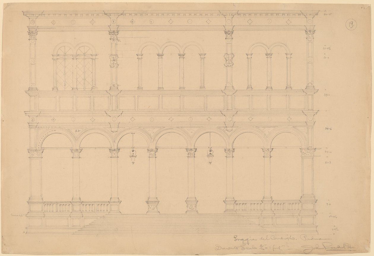 Loggia del Consiglio, Padua by John Russell Pope