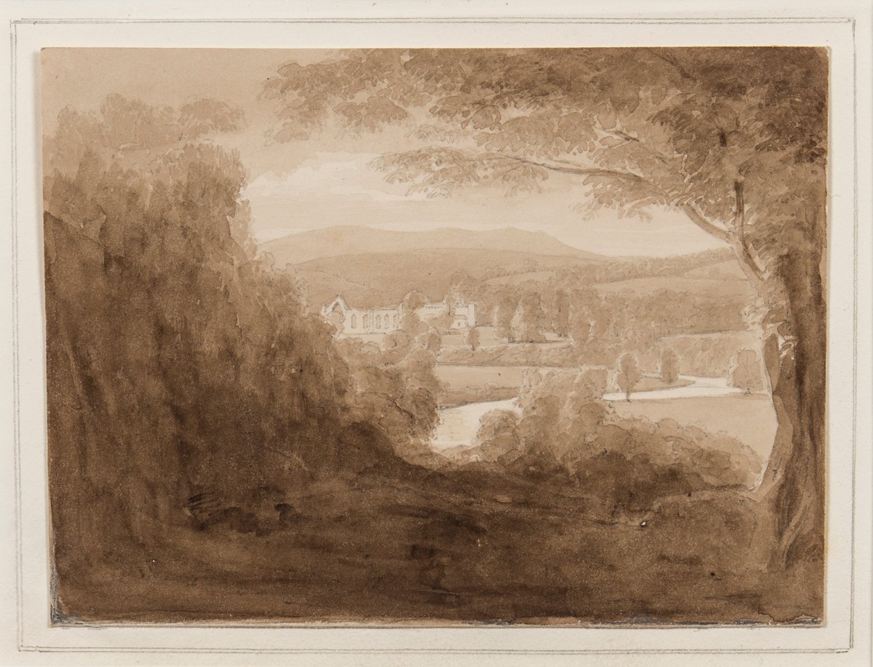 Bolton Abbey, Yorkshire, 25-27 October 1824 by John Scarlett Davis