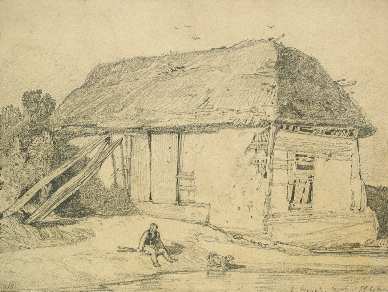 A Barn at East Winch, Norfolk by John Sell Cotman