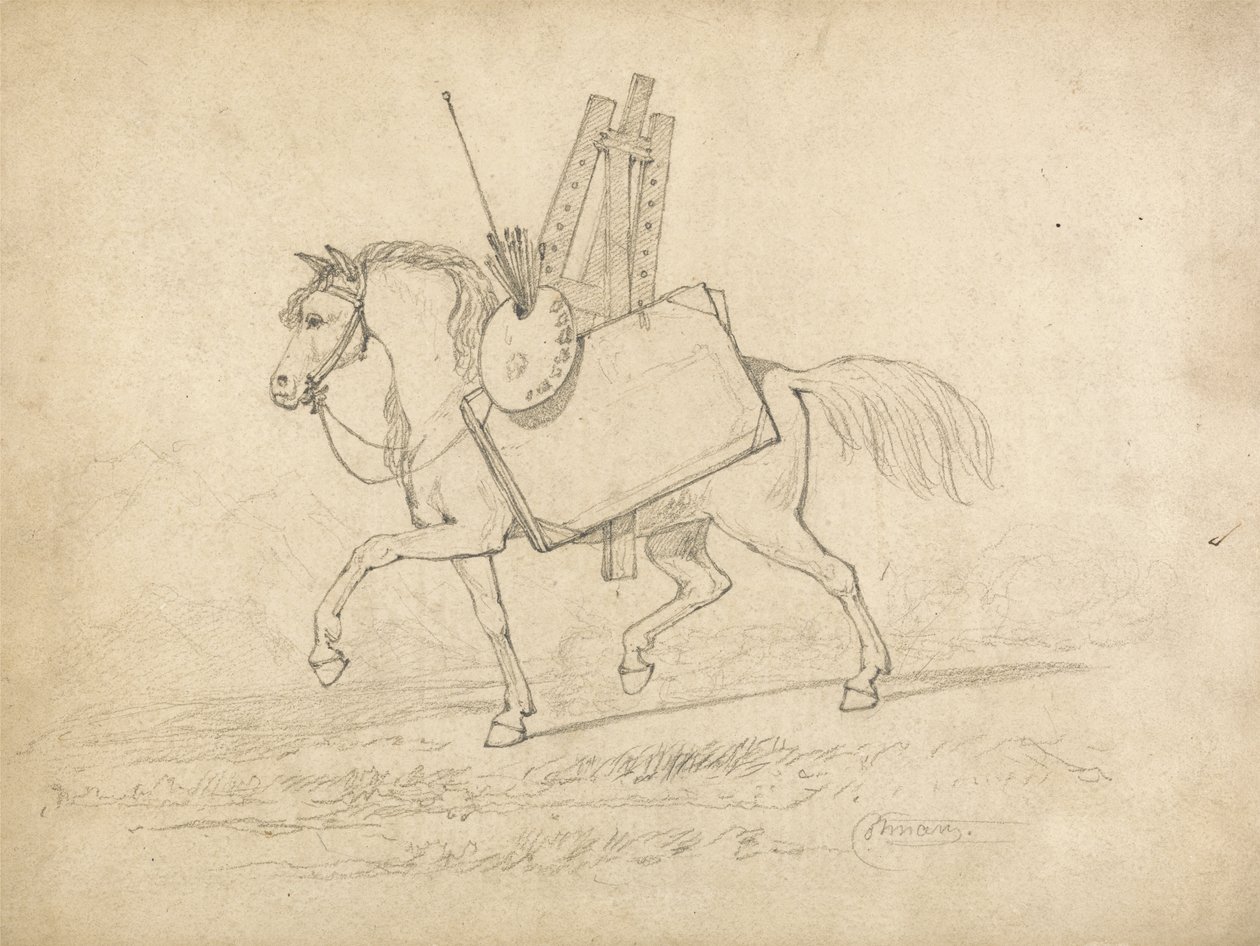 A Horse loaded with Artist
