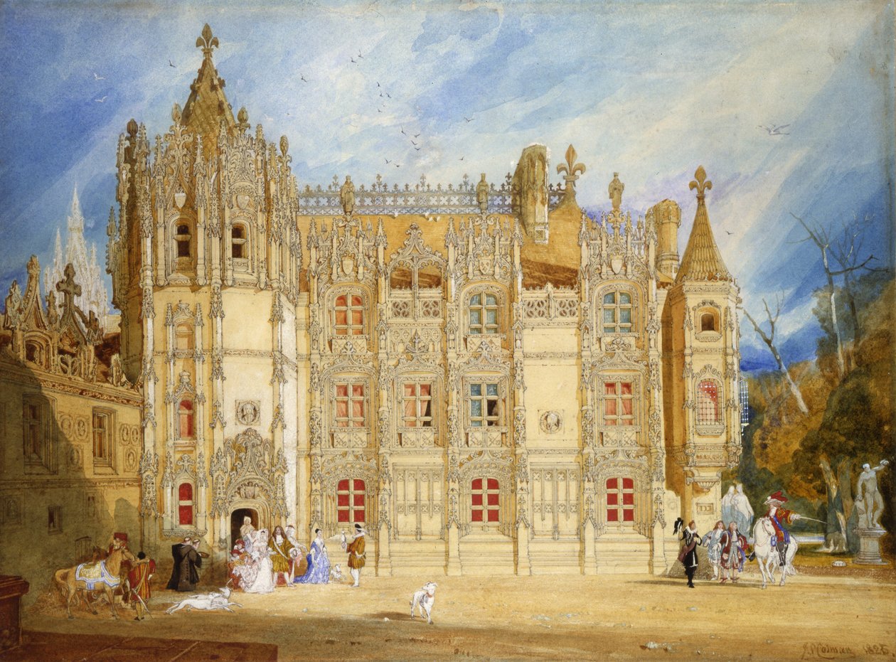 Abbatial House at the Abbey of St. Ouen at Rouen, 1826 by John Sell Cotman