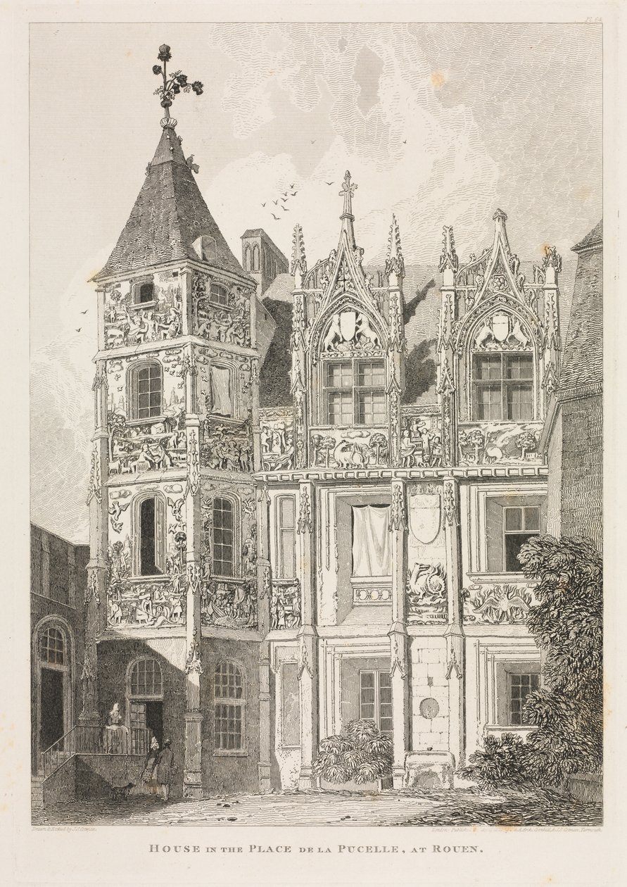 House in the Place de la Pucelle, at Rouen by John Sell Cotman