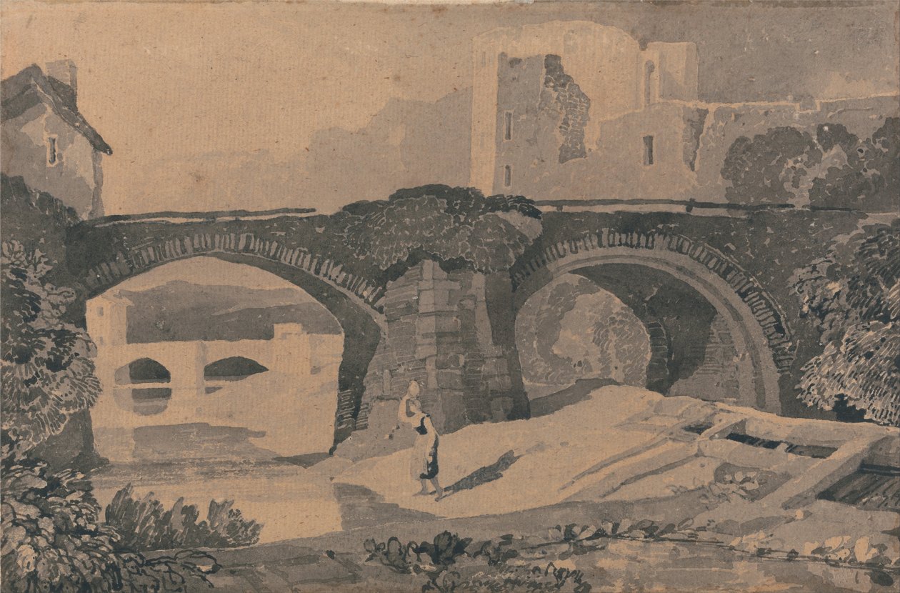 Brecon Bridge, Yorkshire by John Sell Cotman