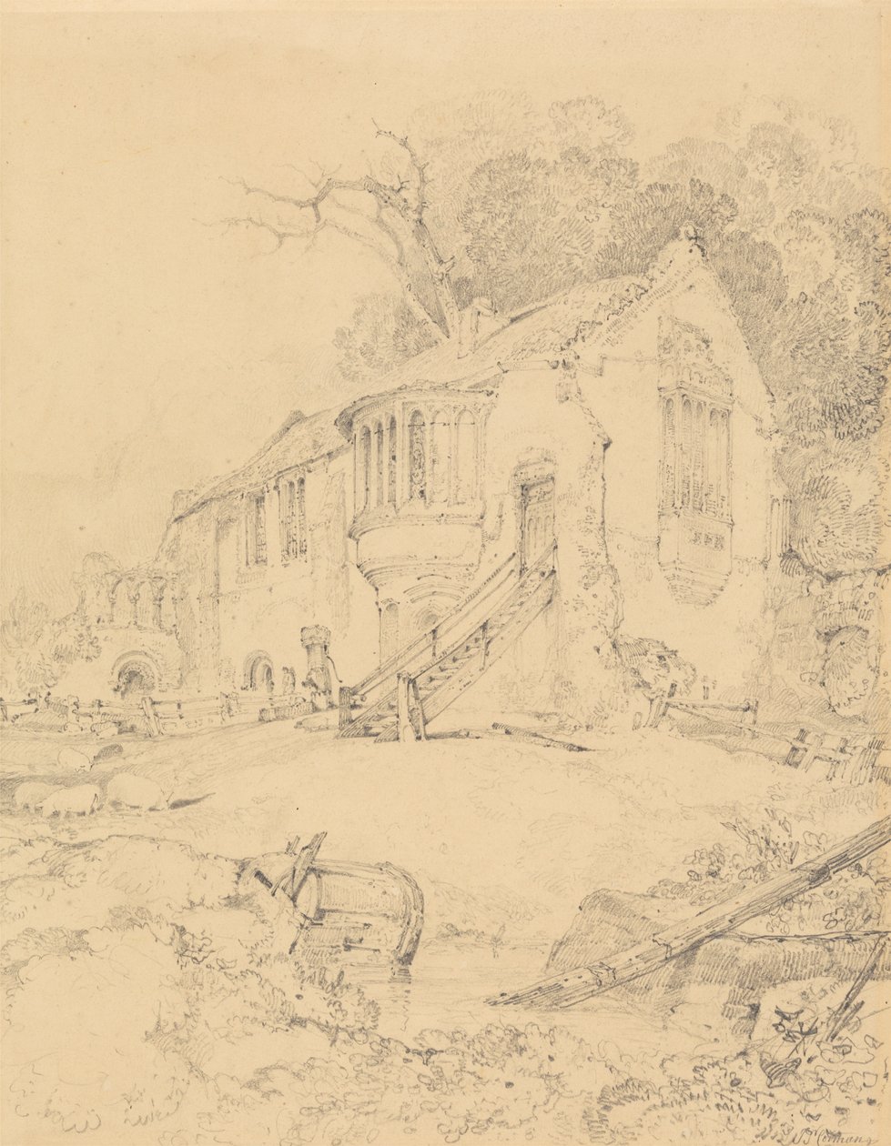 Castle Acre Priory, Norfolk by John Sell Cotman