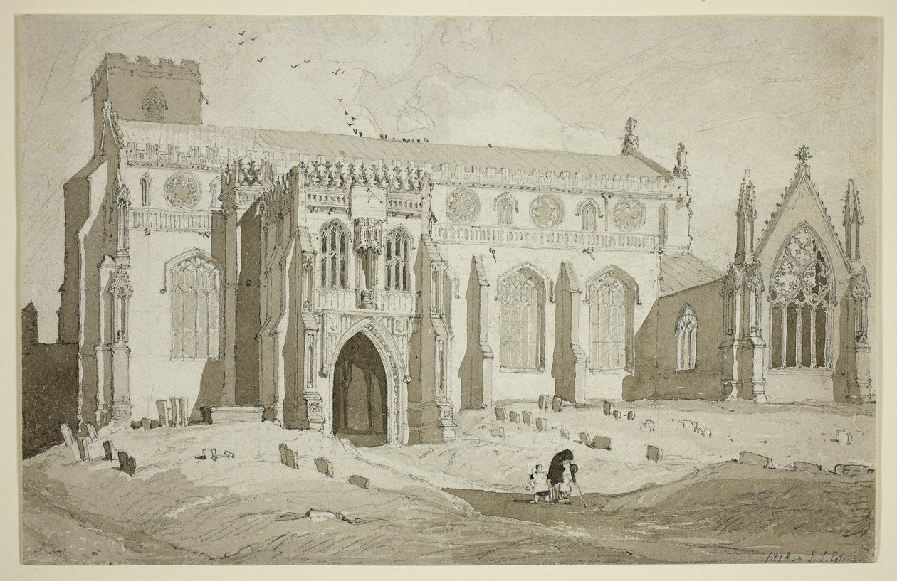 Cley Church, Norfolk by John Sell Cotman