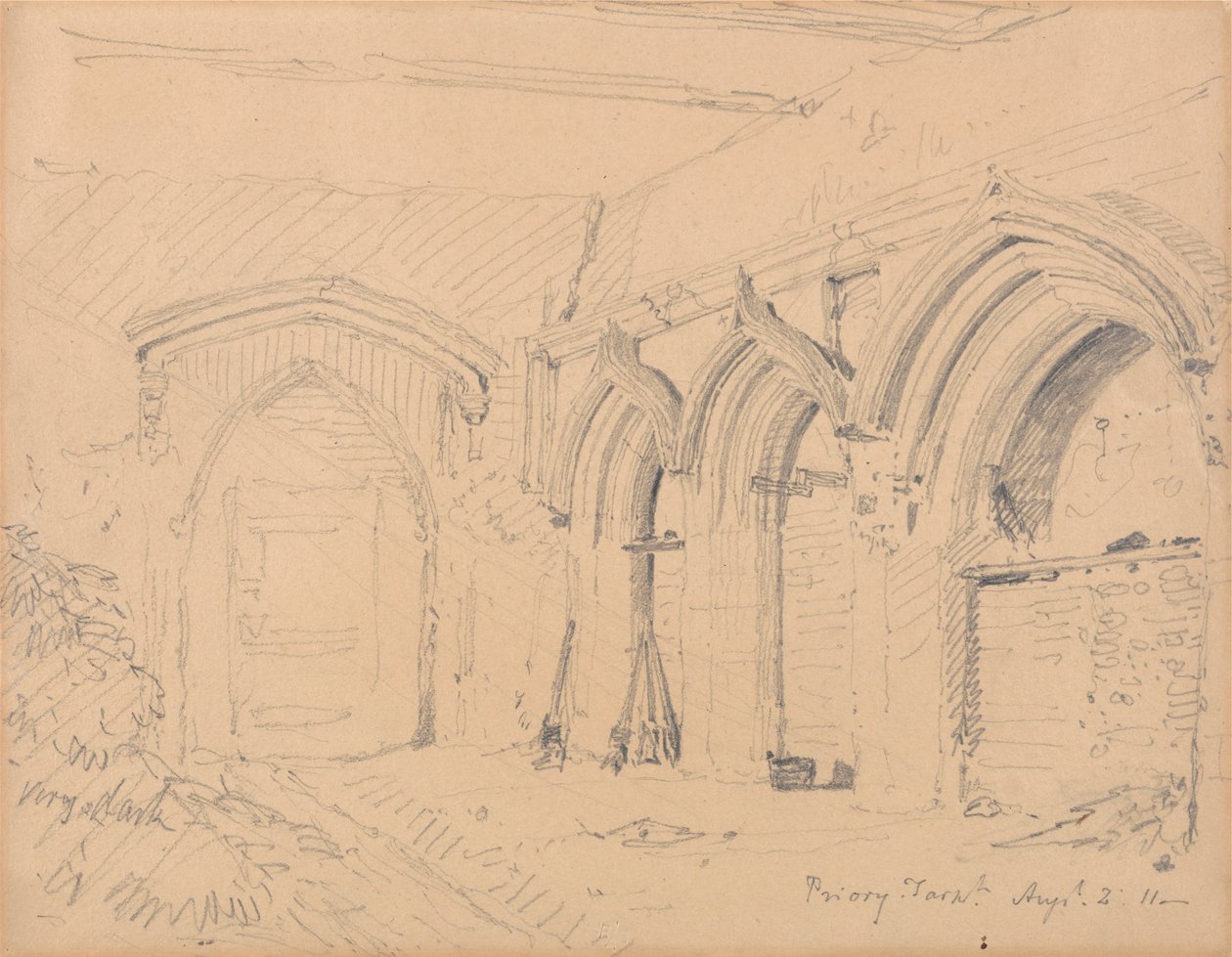 Interior of the Ruins of Yarmouth Priory by John Sell Cotman