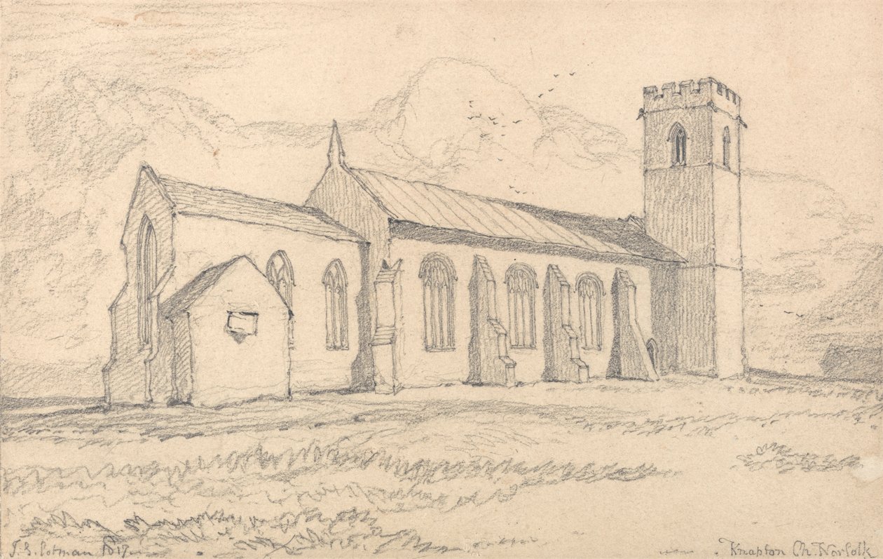Knapton Church, Norfolk, from the North-East by John Sell Cotman