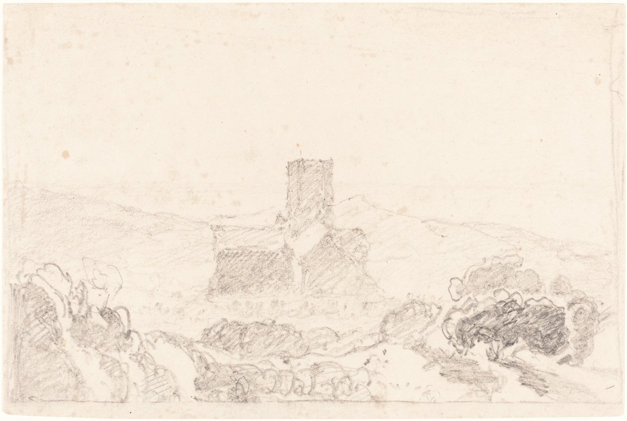 Landscape with Church by John Sell Cotman