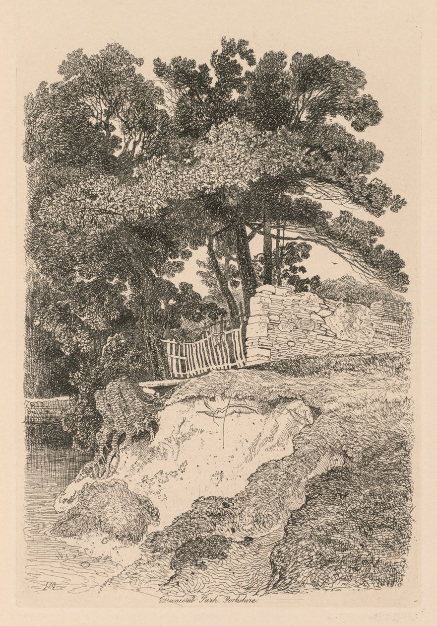 Liber Studiorum: Plate 13, Duncomb Park, Yorkshire: No. 5 by John Sell Cotman