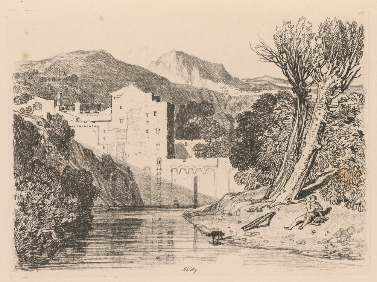 Liber Studiorum: Plate 22, Whitby by John Sell Cotman