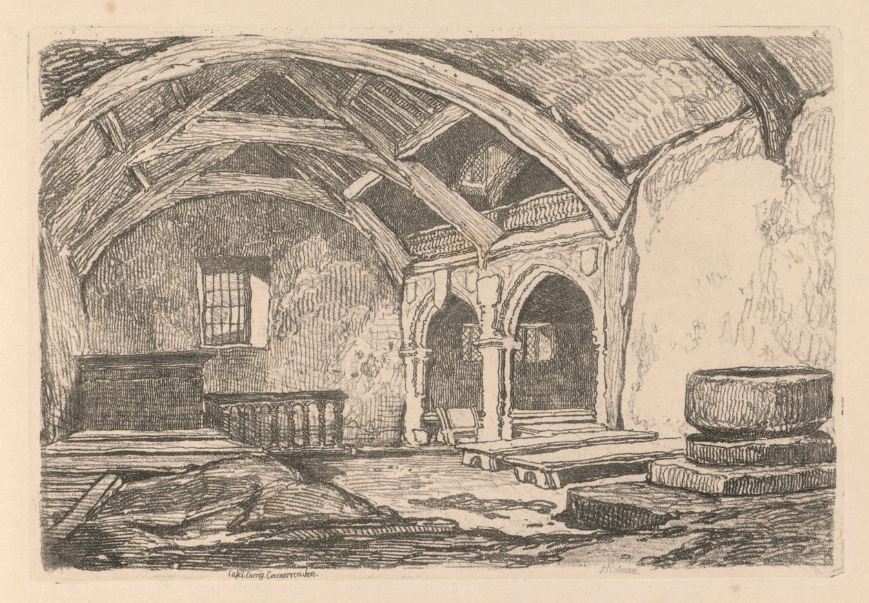 Liber Studiorum: Plate 42, Capel Carrig, Caernarvonshire, 1838 by John Sell Cotman