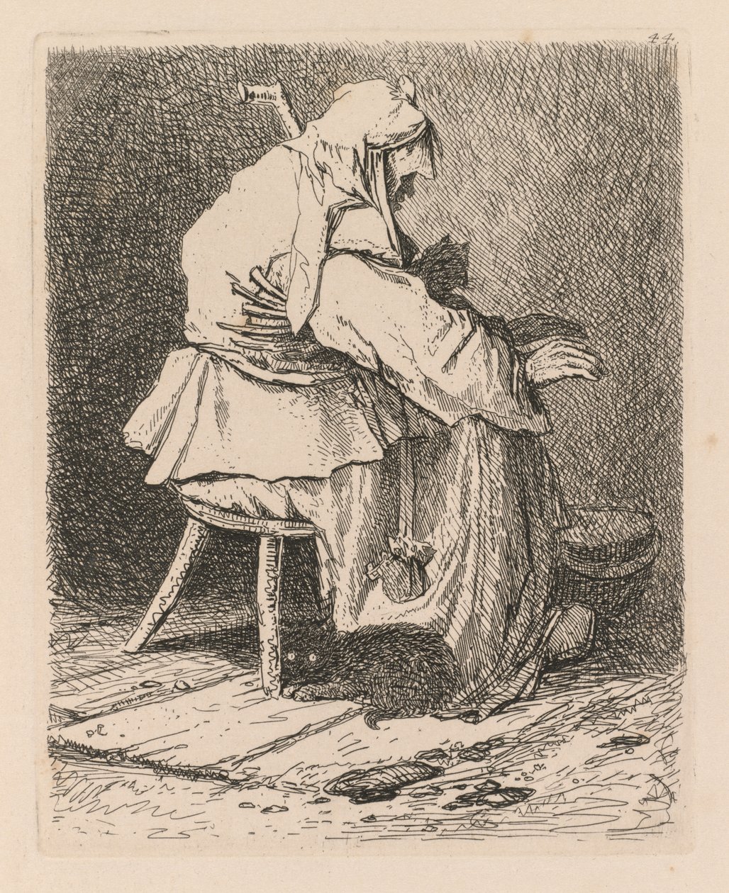 Liber Studiorum: Plate 44, Sketch after Rembrandt by John Sell Cotman