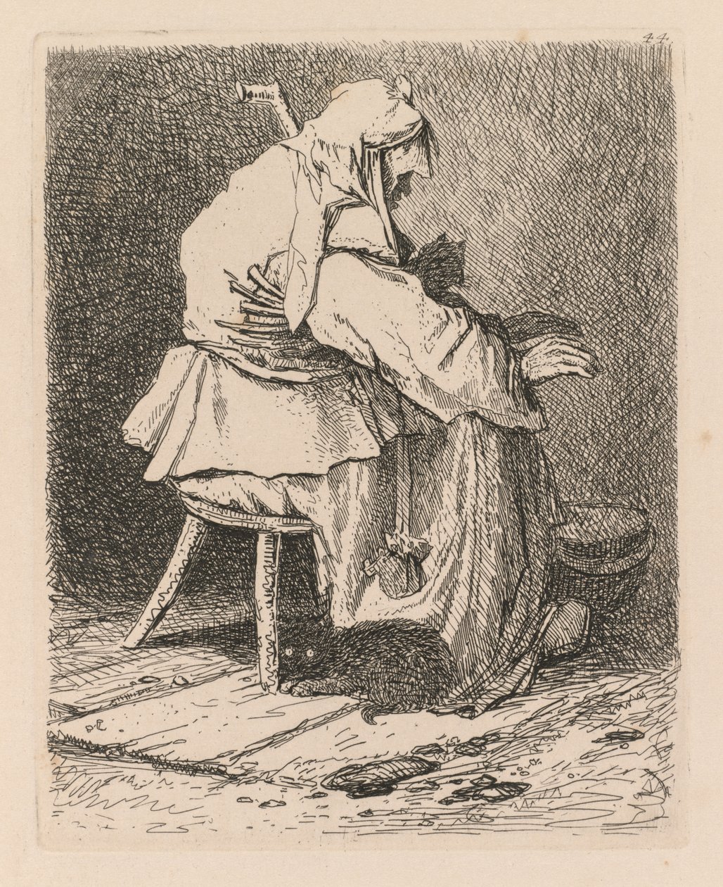Liber Studiorum: Plate 44, Sketch after Rembrandt by John Sell Cotman