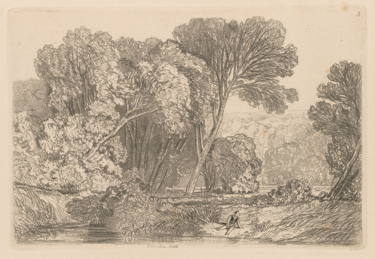 Liber Studiorum: Plate 5, Walsingham, Norfolk by John Sell Cotman