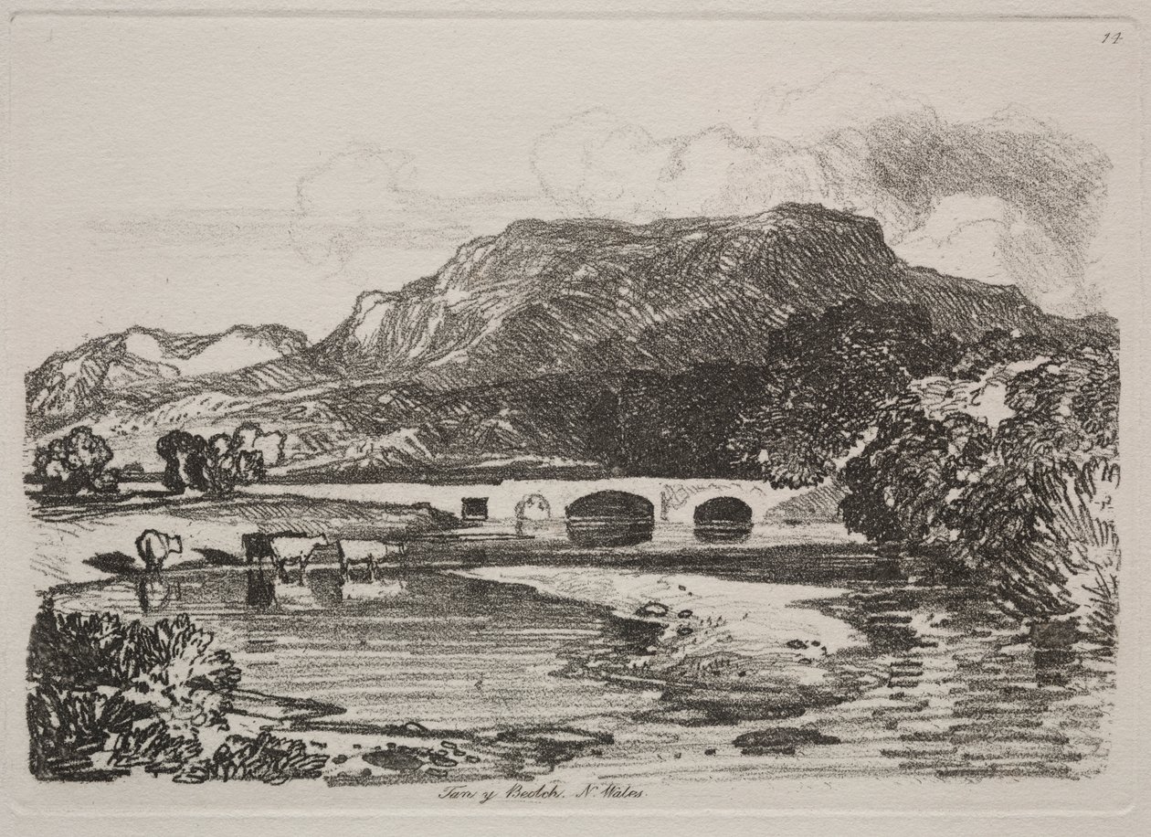 Liber Studiorum: Tan y Beolch, North Wales by John Sell Cotman