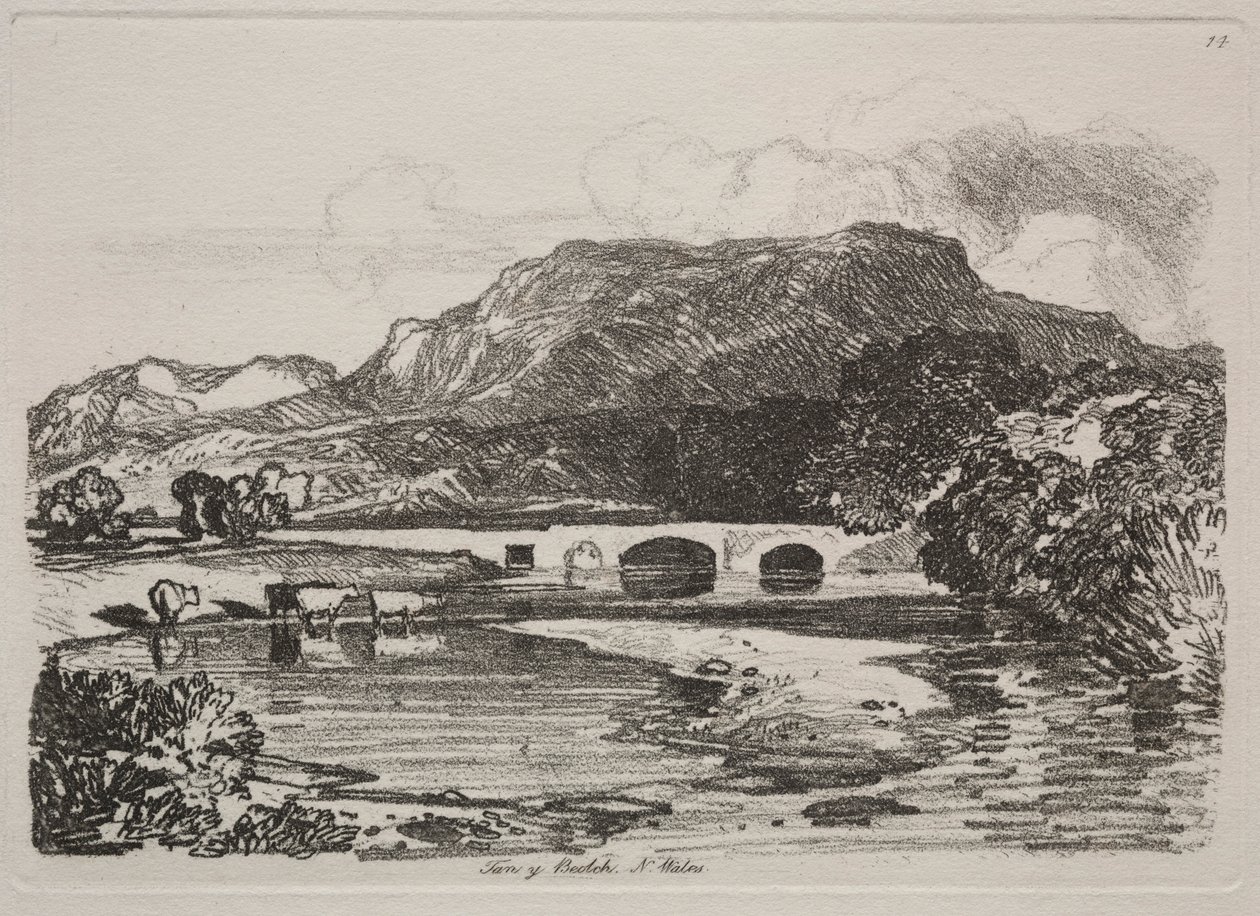 Liber Studiorum: Tan y Beolch, North Wales by John Sell Cotman