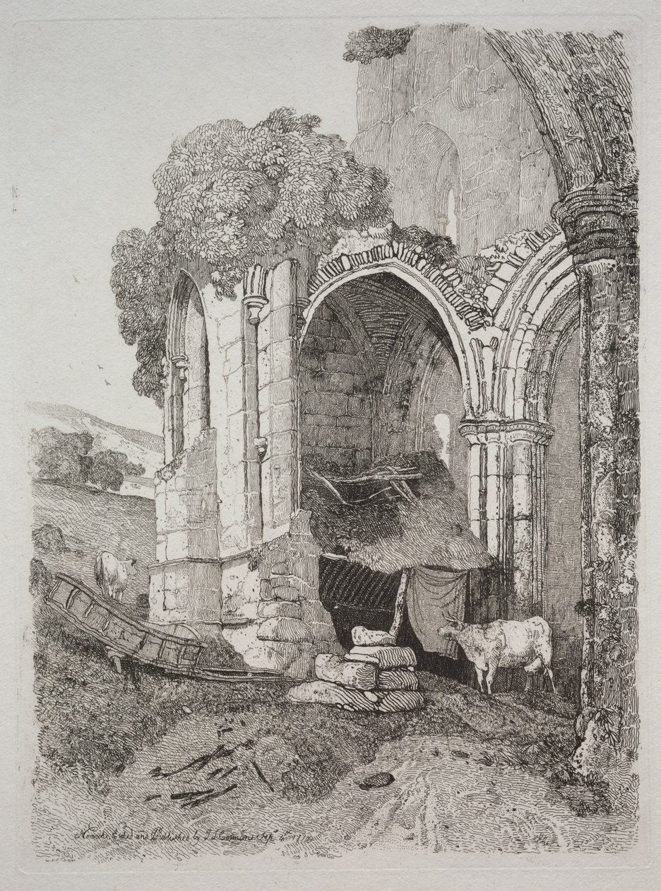 Rievaulx Abbey, Yorkshire by John Sell Cotman