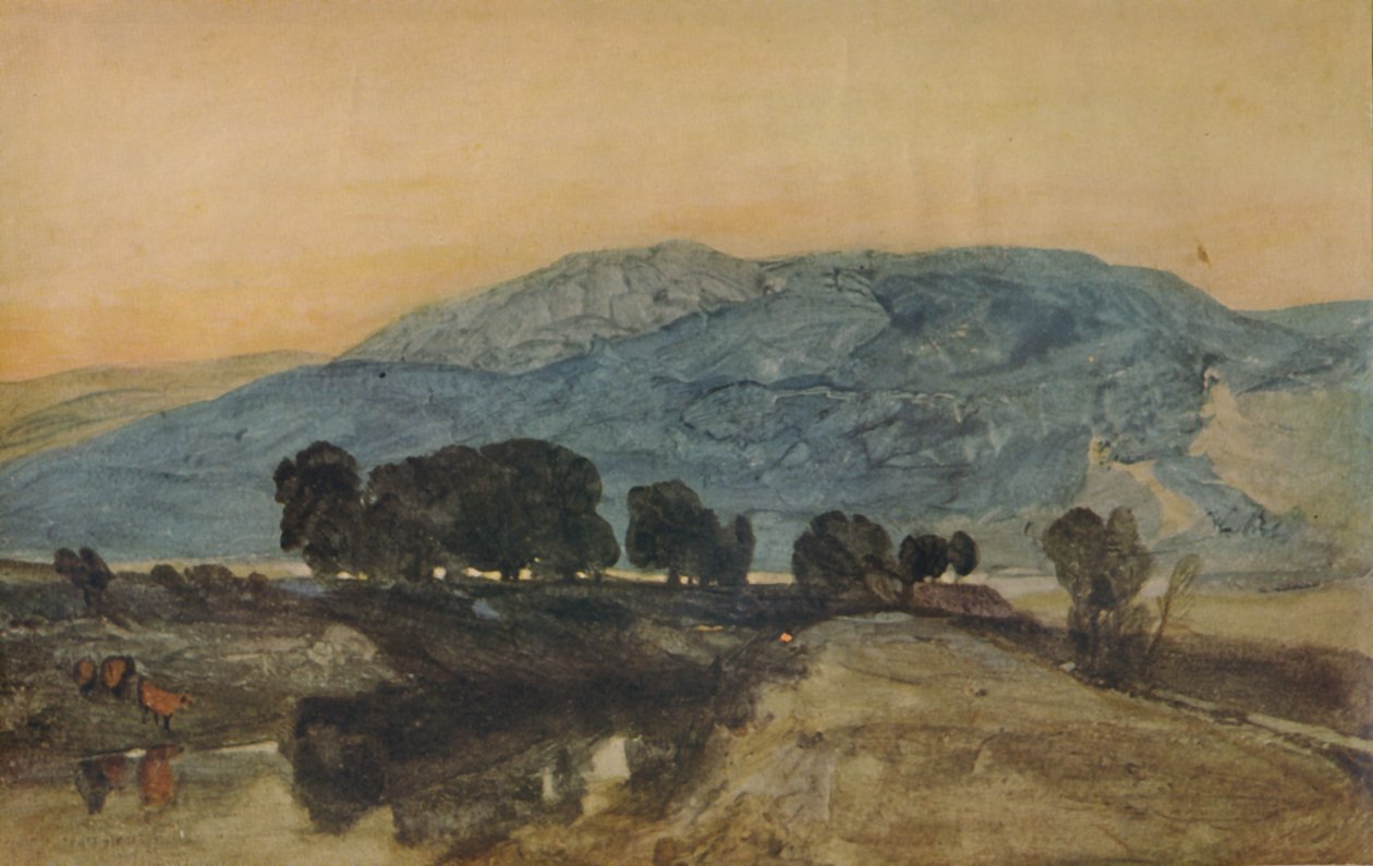 Rocky Landscape, Sunset by John Sell Cotman
