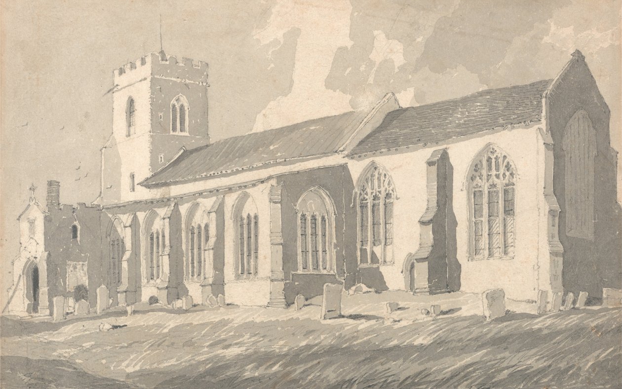 South Side of Catfield Church, Norfolk by John Sell Cotman