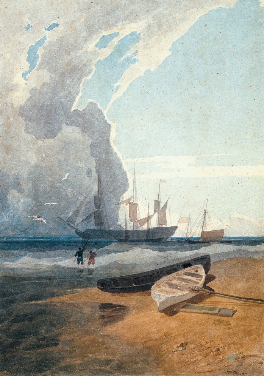 The Mars, Riding at Anchor off Cromer, c.1807 by John Sell Cotman